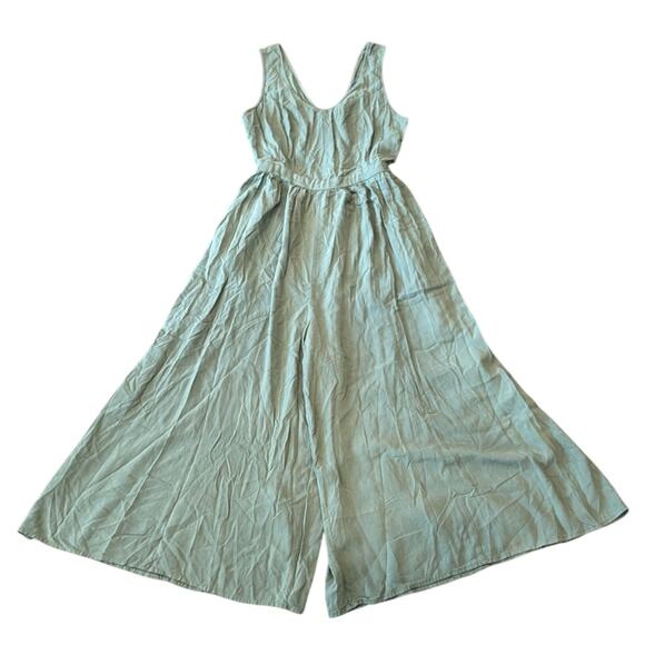 ModCloth Women's Unbridled Enthusiasm Wide Leg Jumpsuit Green Size M - Picture 2 of 11